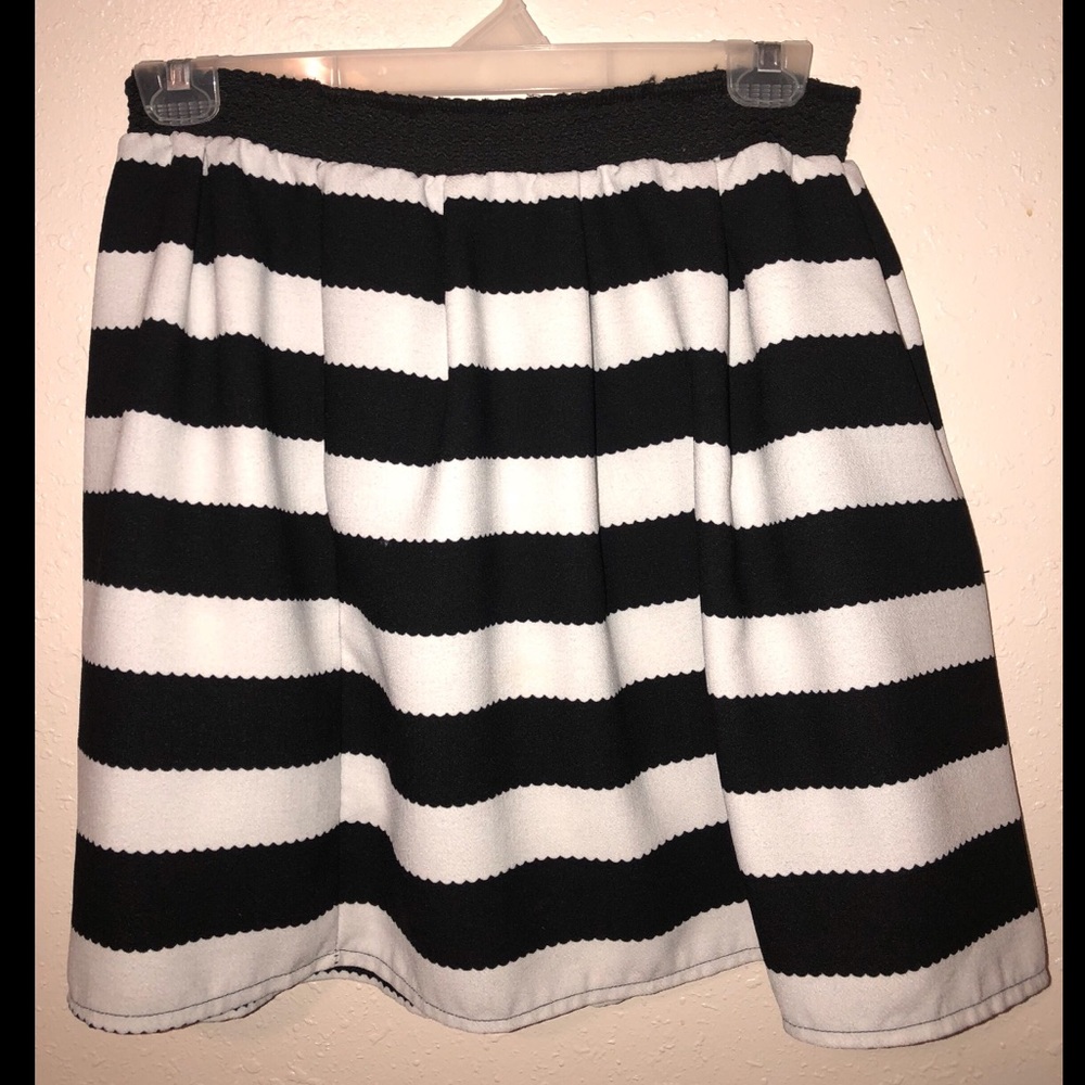 Black and white stripe skirt... only worn once.